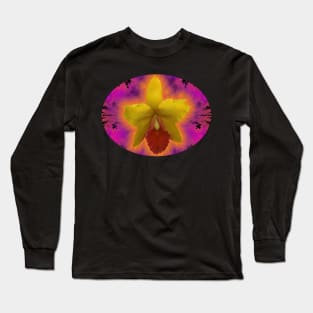 Orchid Flower - C. Summer Shades 'Autumn Haze' Long Sleeve T-Shirt